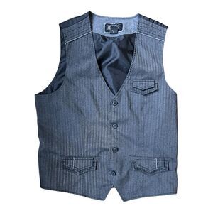 Buckle Black Men’s Vest Sz M Slim Fit Gray Black